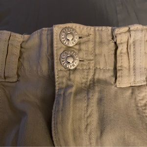 Bershka cream colored cargo pants-women’s/junior’s size 02